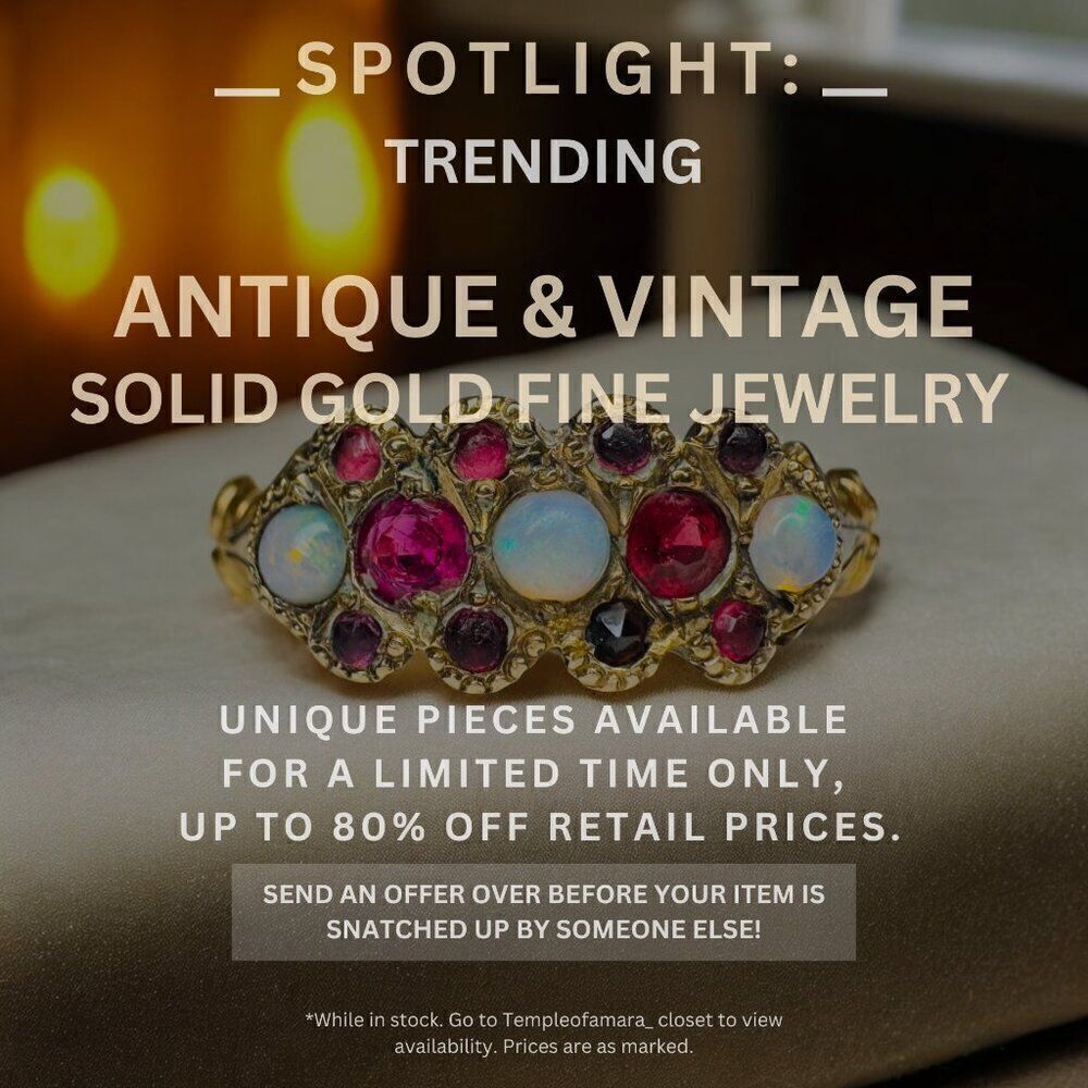 Vintage Estate & Antique Fine Jewelry Sale! Solid Gold 10k 14k 18k Fast Shipping